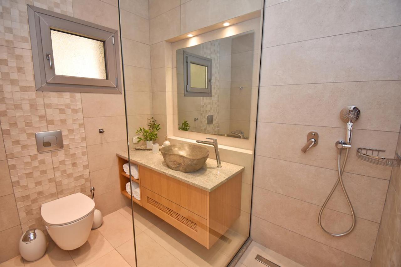 Summerwine Luxury Villa Sea View Private Pool Spartylas Bagian luar foto