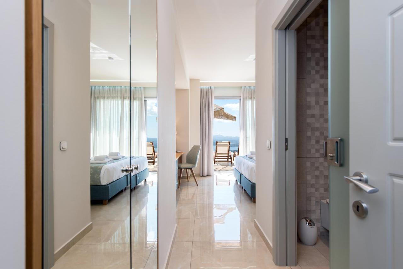 Summerwine Luxury Villa Sea View Private Pool Spartylas Bagian luar foto