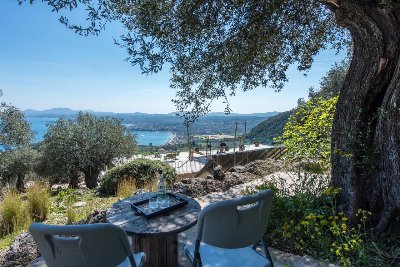 Summerwine Luxury Villa Sea View Private Pool Spartylas Bagian luar foto